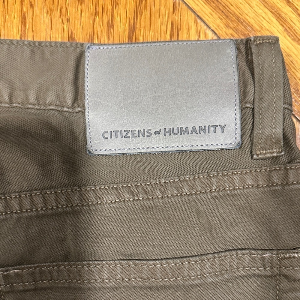 *CITIZENS OF HUMANITY* Olive Bowery Standard Slim Jeans Size 31 - Picture 9 of 10